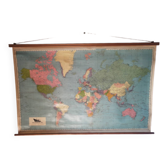 Old world map planisphere Royal Interocean Lines