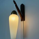 Vintage wall lamp glass danish design
