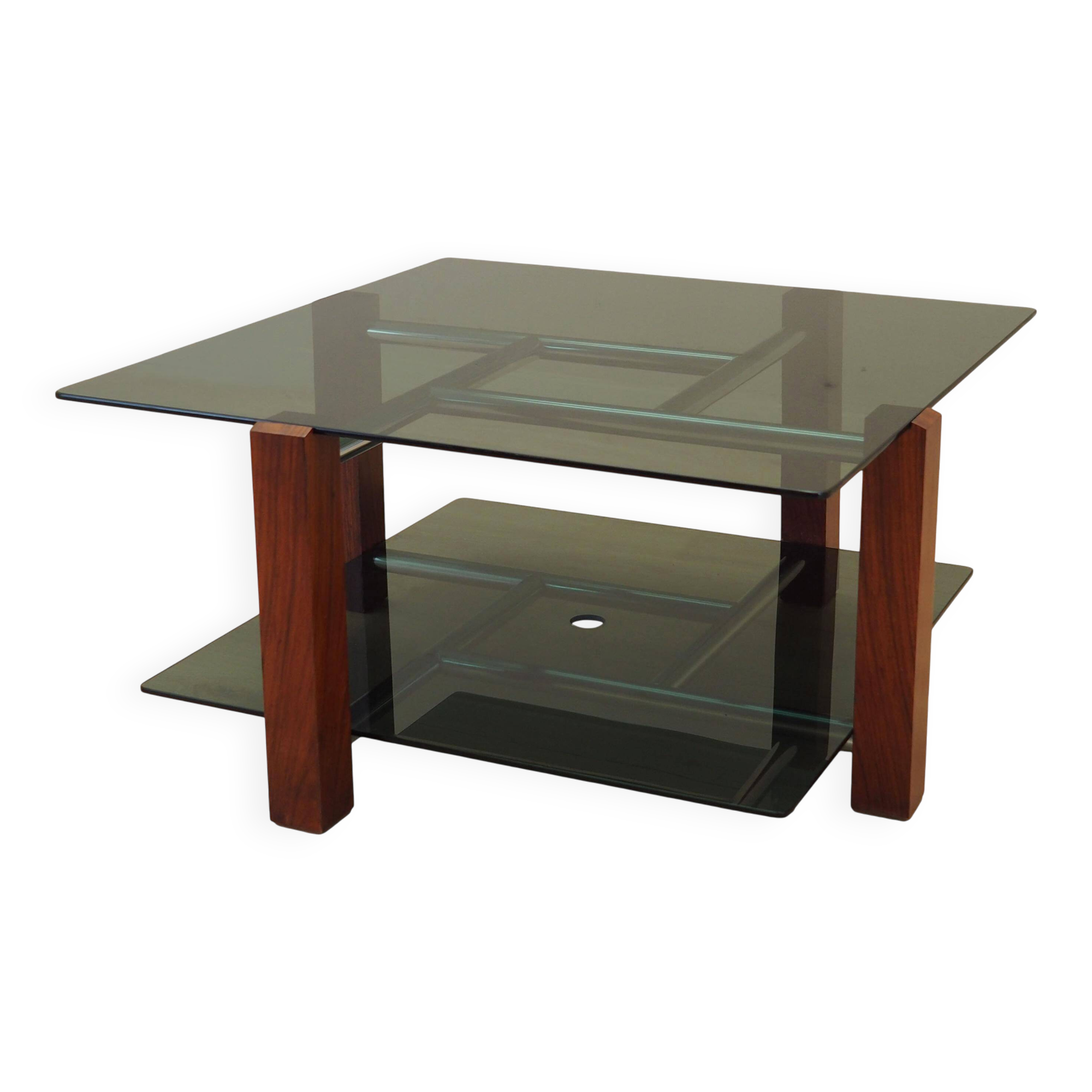 Glass table, Italian design, 1970s, production: Italy