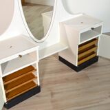 Dressing table / Vintage 1950s wooden entrance furniture
