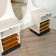 Coiffeuse / Meuble d'entrée en bois vintage 1950