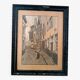 Flemish engraving hand-painted signed r.verhulst 1943