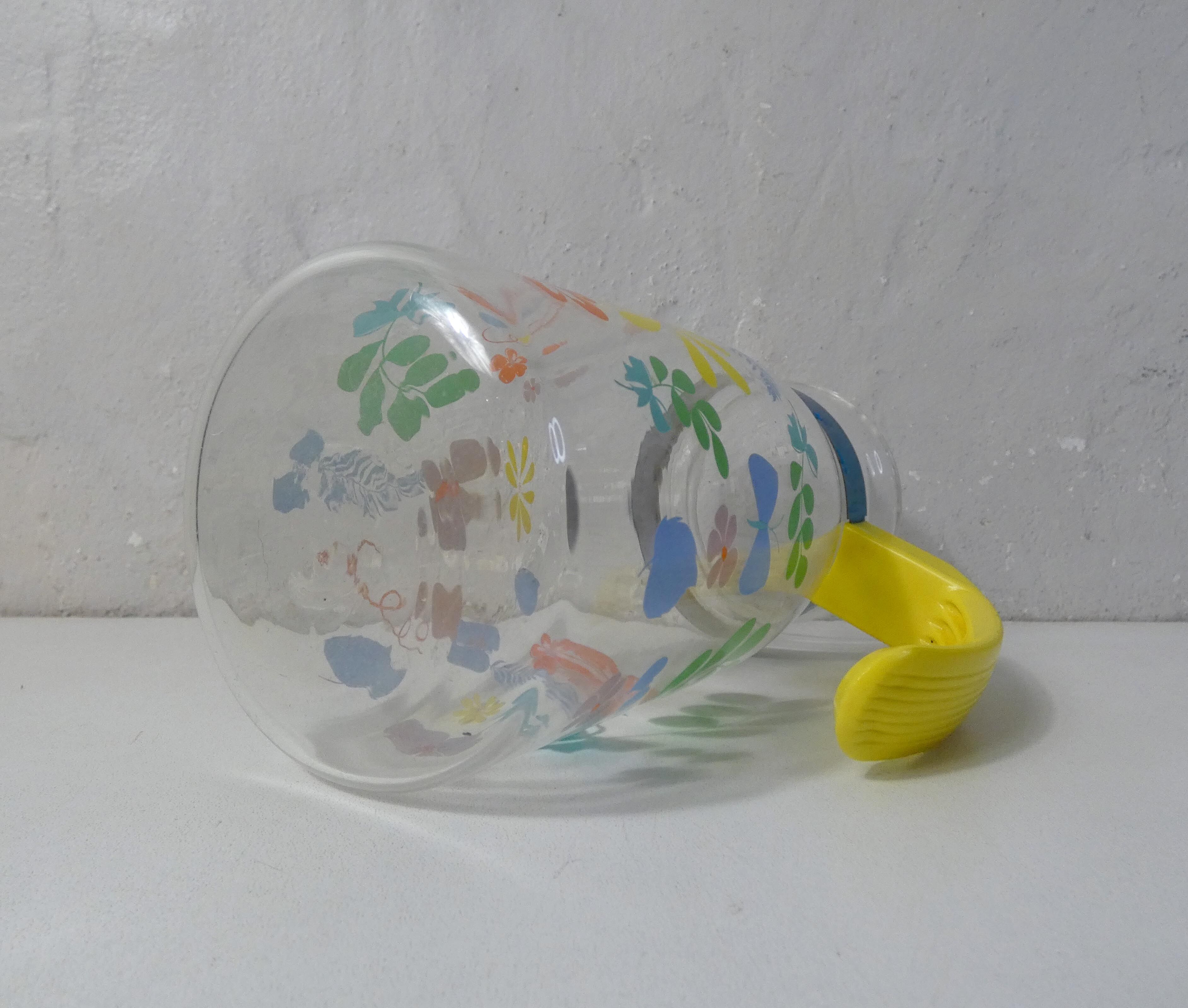 Vintage 70s flower decanter