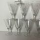 12 antique stemmed glasses