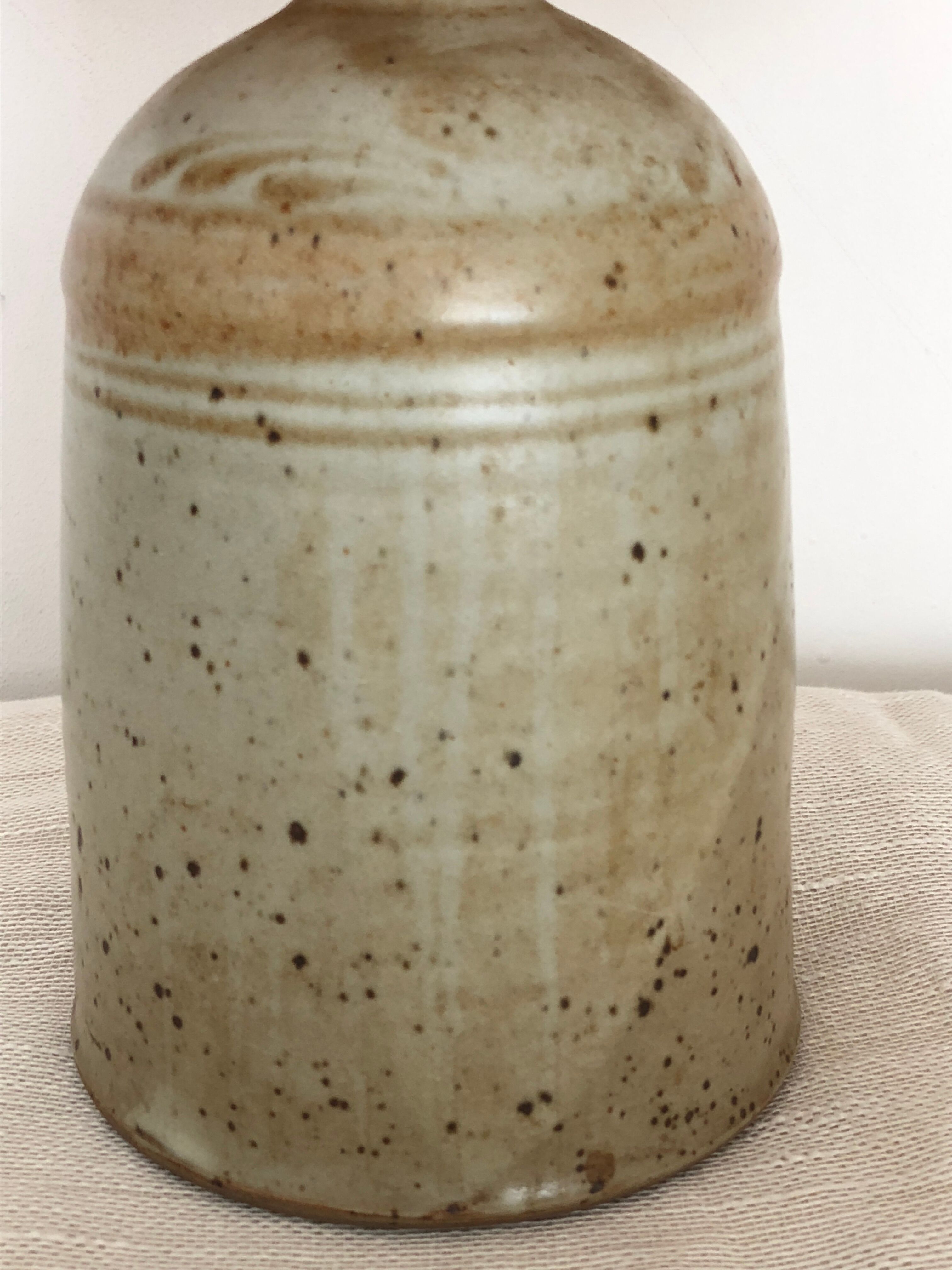 Ceramic lamp signed Blanot