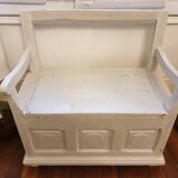 Wooden chest bench