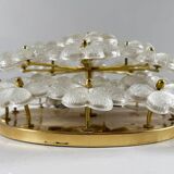 Modern mid-century wall lamp with floral pattern by Ernst Palme, 1960s