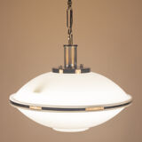 White ufo space age pendant lamp