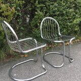 Chrome steel chairs from the 70