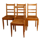Set of 4 chairs period Reconstruction, solid wood