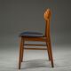 Mid-century Danish dining chair with leather upholstery from Farstrup, 1960s