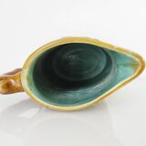 1900 earthenware pitcher with pink flowers