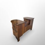 Italian art deco walnut console table, 1930s.