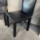 PAIR BLACK LEATHER ARCALLA CHAIRS FOR B&B ITALIA BY PAOLO PIVA - 1990'S