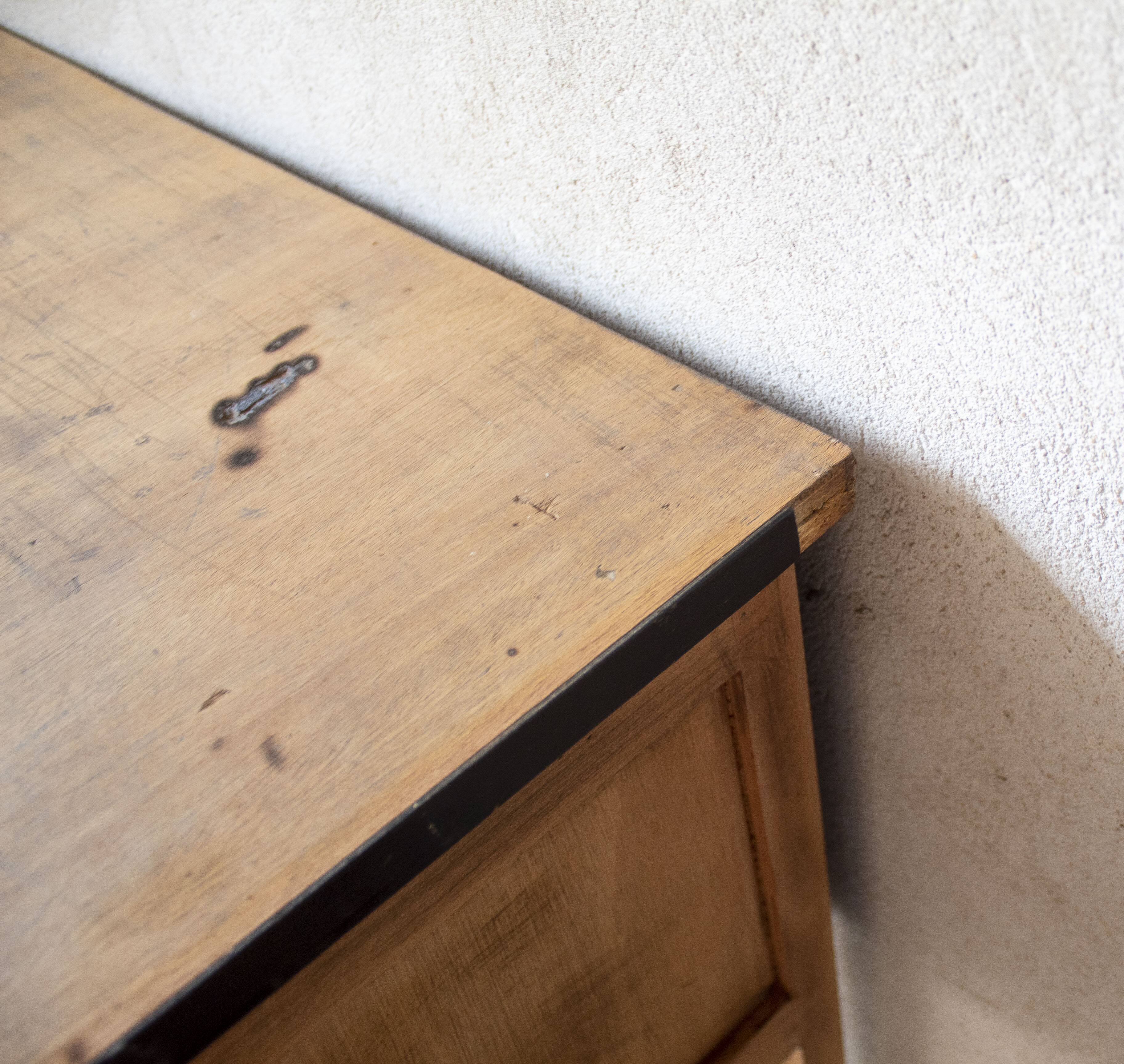 light wood Scandinavian antique desk