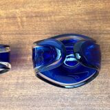 Vintage vase and bowl in art glass from Bayel, France, 1970s, set of 2.