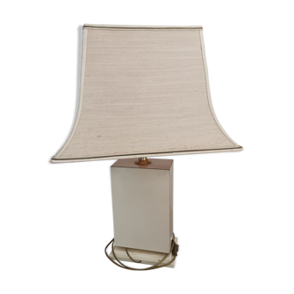 Asian-inspired white lamp