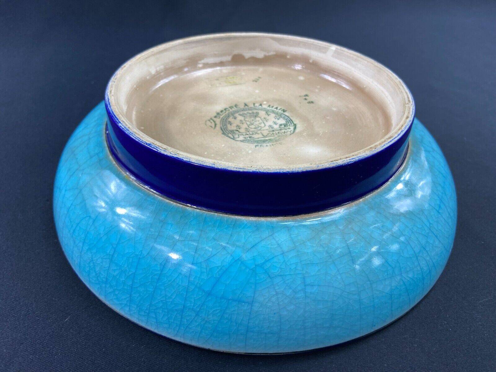 Longwy earthenware hollow salad bowl