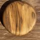 Bowl, cut or presentation plate in monoxyle teak D21 H5