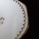 Diamond dish in Limoges porcelain decoration gallant scene