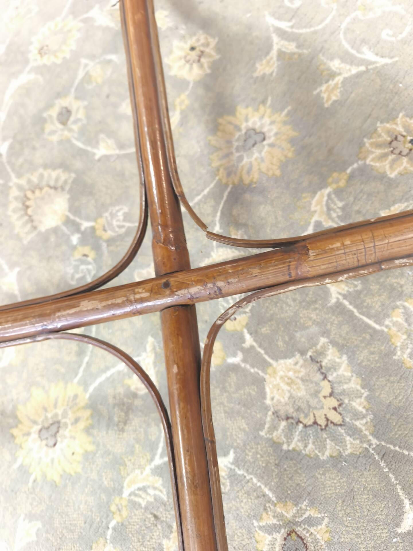 Rattan dining table