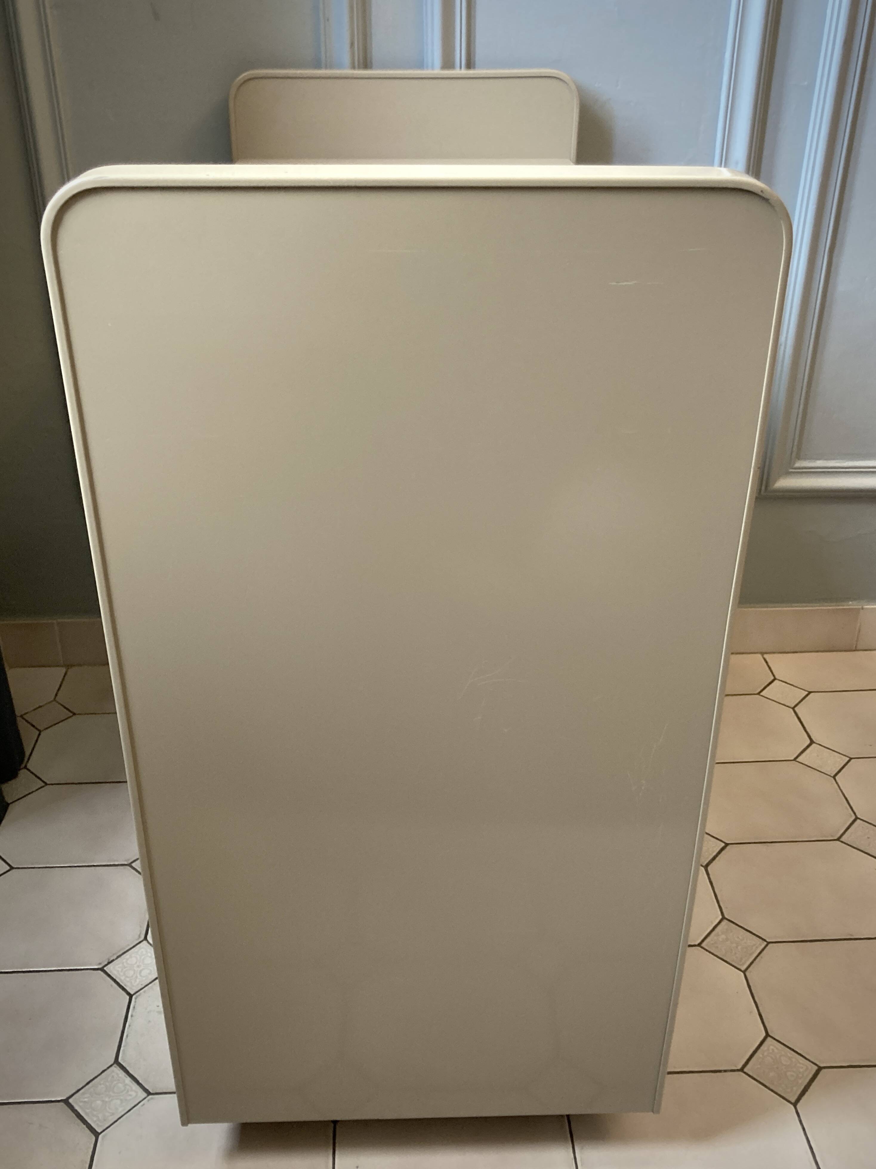 Low rolling and industrial furniture from the 70s