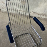 Pair of vintage chrome chairs from the 1970s