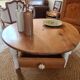 Country charm oval coffee table