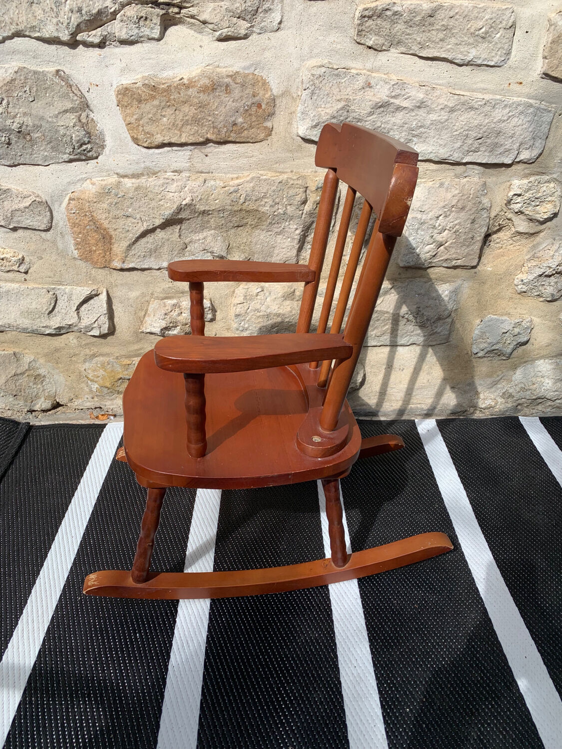 Wooden children's rocking chair