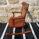 Wooden children's rocking chair