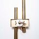 Lot of 4 golden wall lamps
