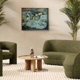 Nature morte,  huile sur toile signée Pierre Buquet, XXème