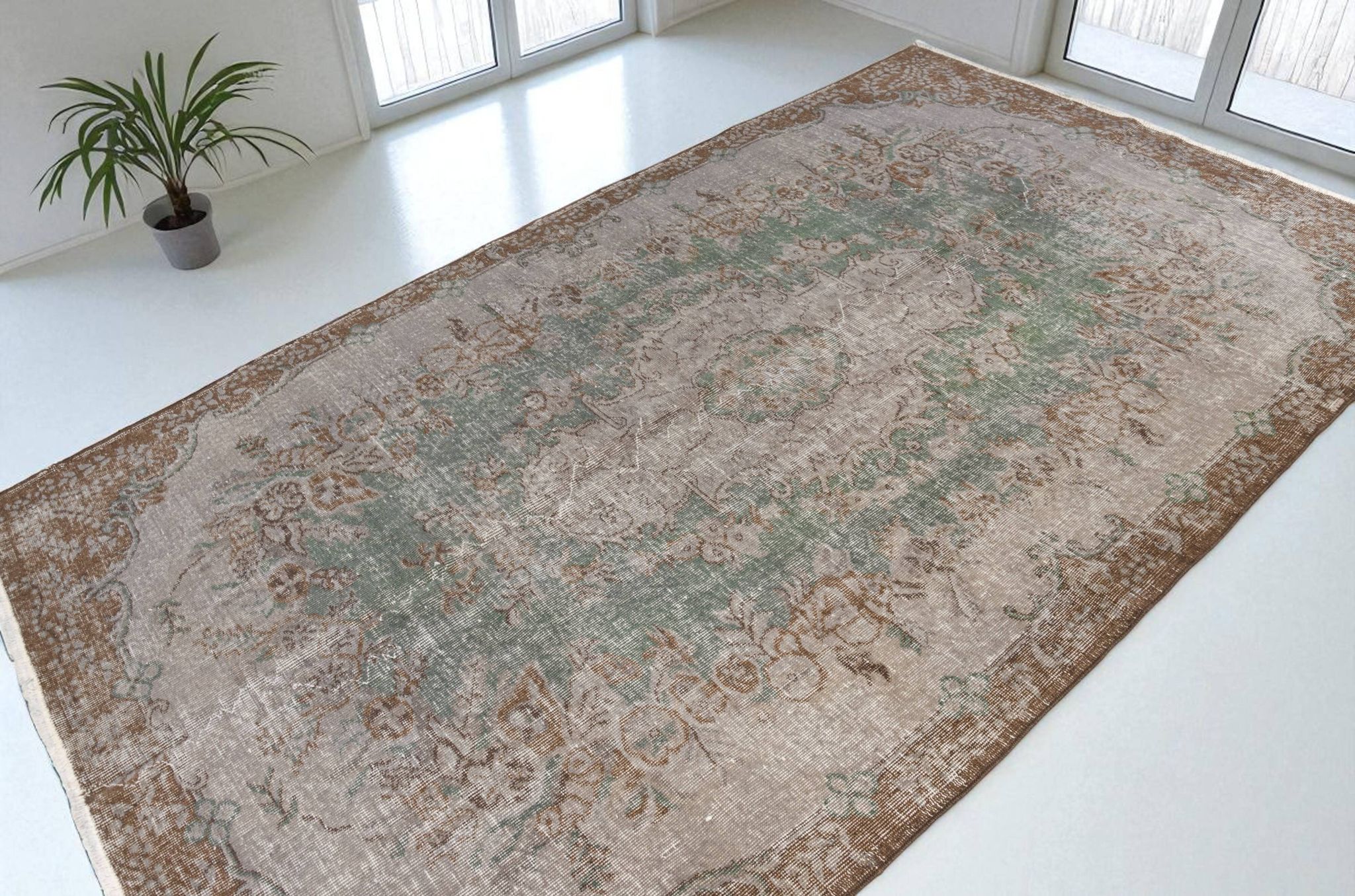 Tapis gris vintage