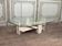 Brutalist travertine table by Willy Ballez, circa 1980