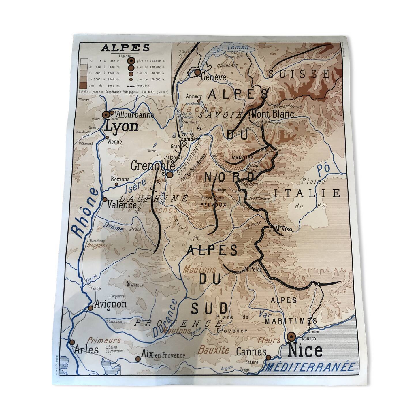 School poster Alps/Pyrenees