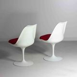 Magnifique ensemble de 5 chaises tulipes par Eero Saarinen pour Knoll International, années 1970