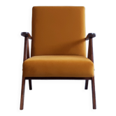Fauteuil modèle b - 310 en velours d’or