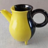 Ancien pot à lait, en céramique bicolore, Luc Lucchesi, de Vallauris