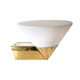 Brass and opaline wall lamp Limburg Germany 1970