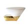 Brass and opaline wall lamp Limburg Germany 1970