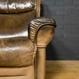 Vintage elements sofa with matching hocker and armchair