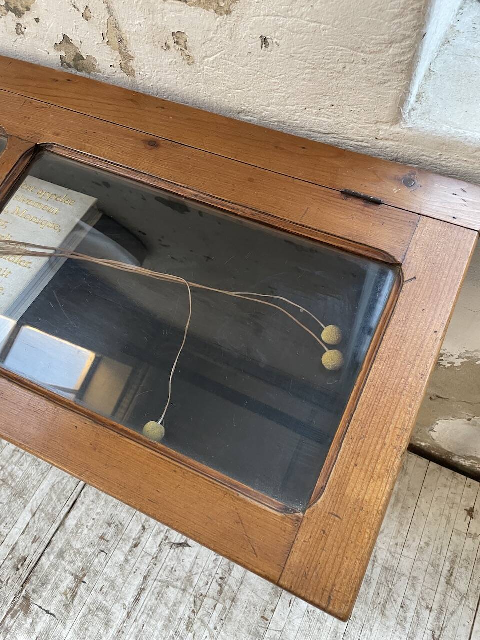 50s display cabinet side table