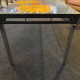 Table basse en métal et céramique Vallauris, 1960