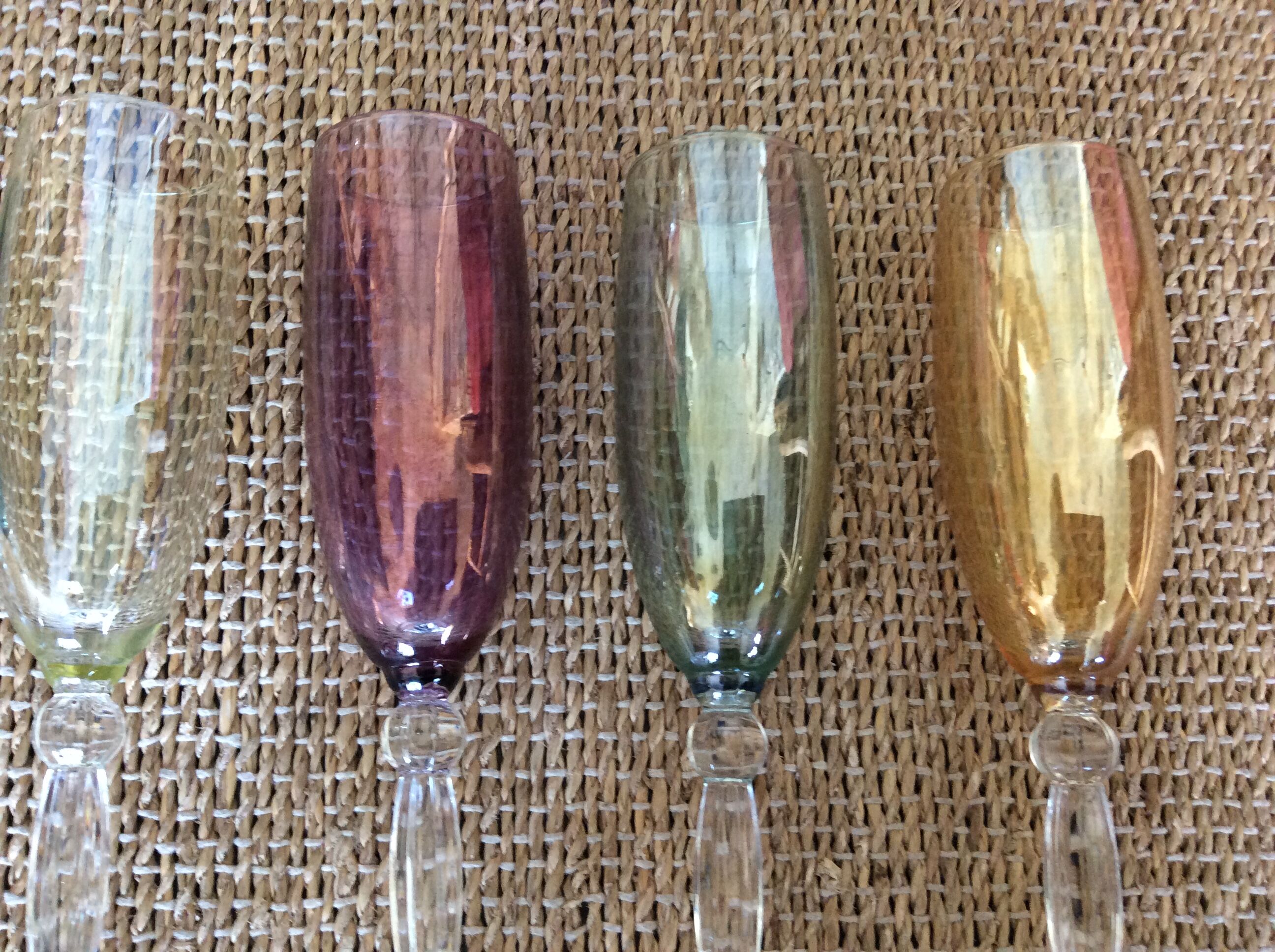 6 champagne flutes