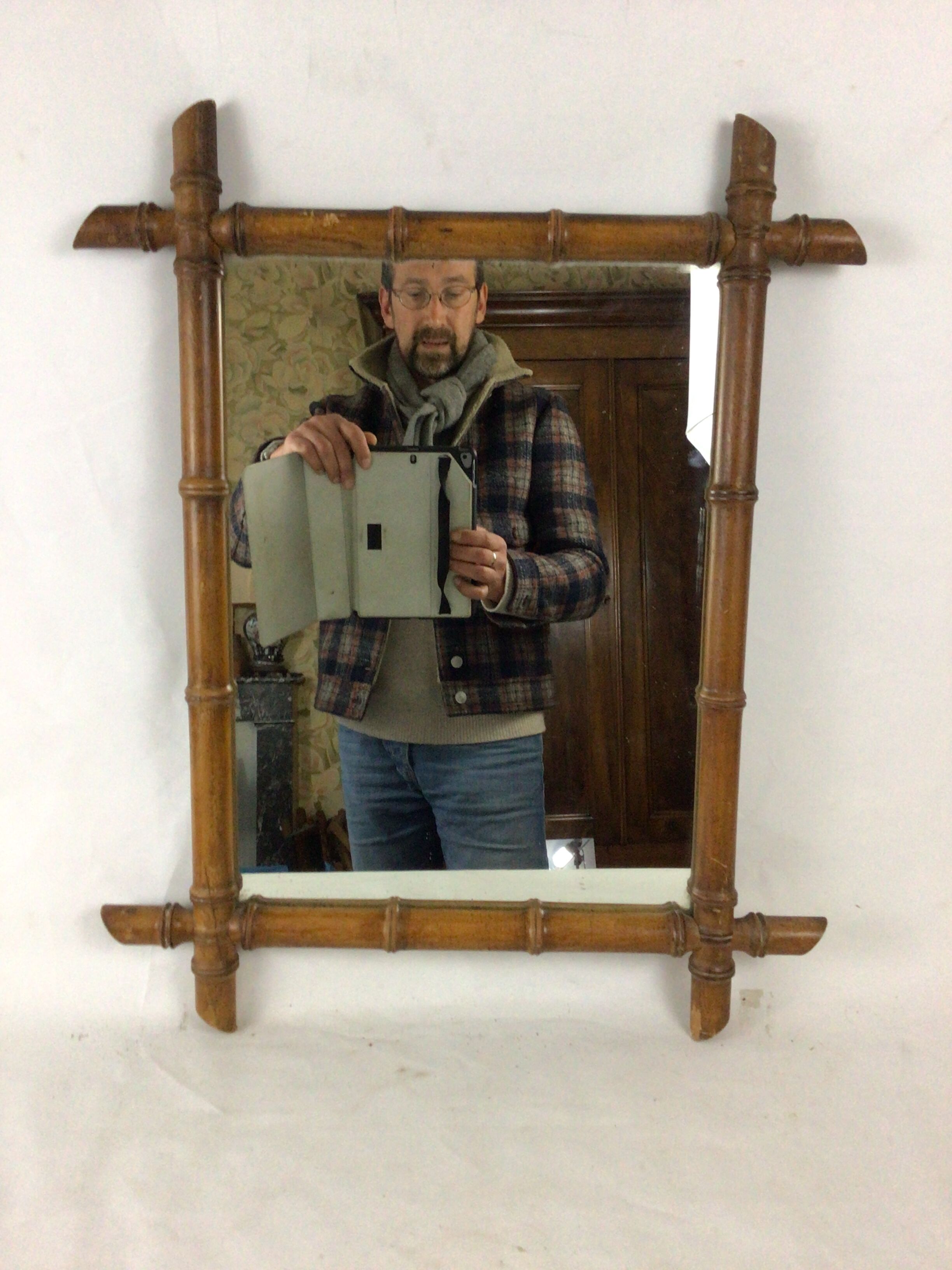 Bamboo mirror 1900 53*65cm