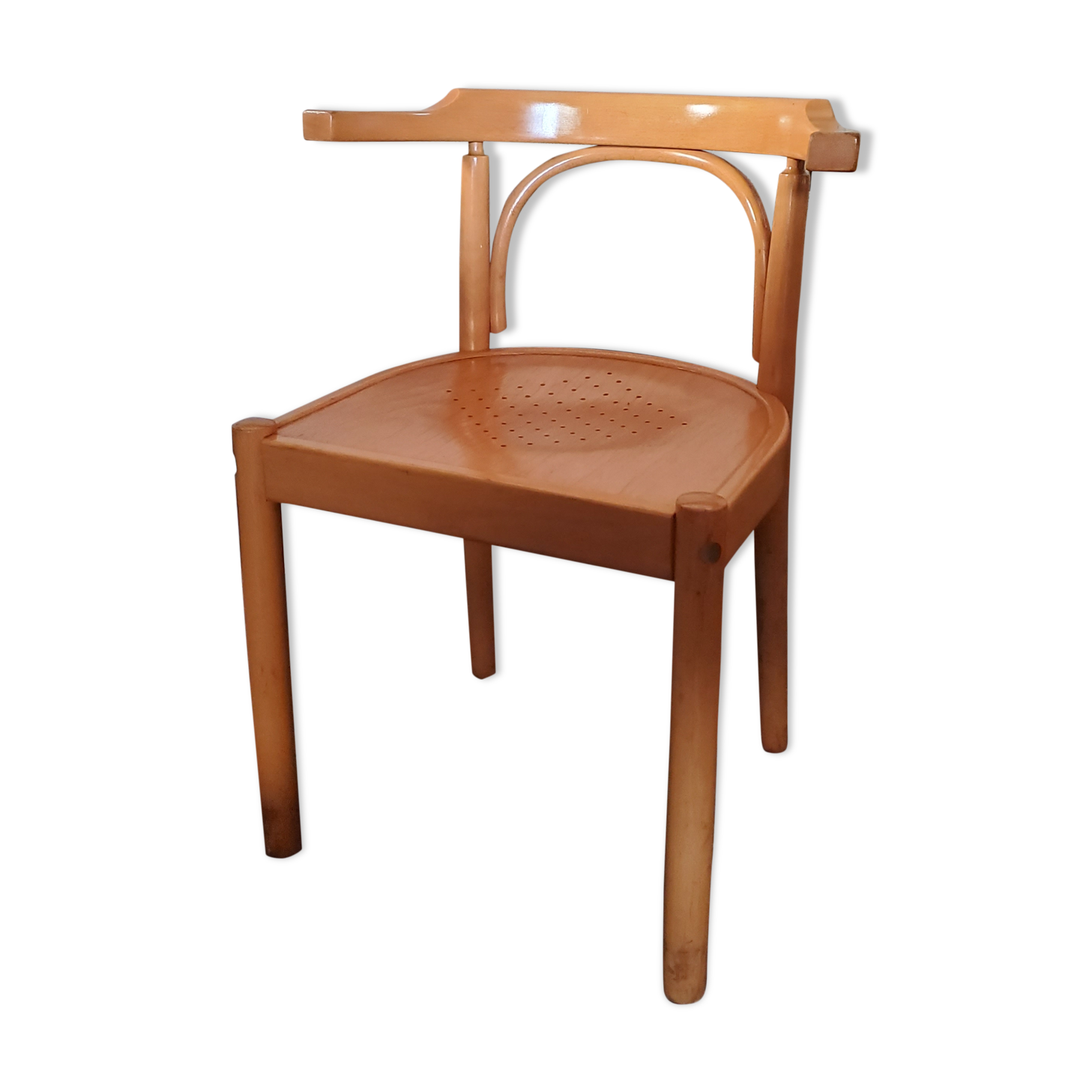 Fauteuil de bureau bois 80's