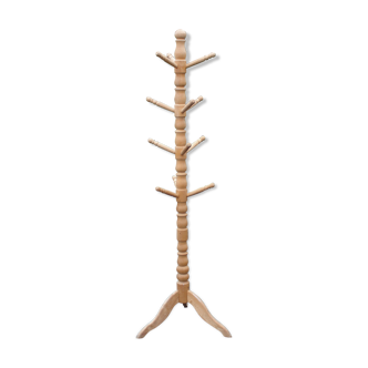Wooden coat rack