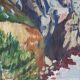 Painting on canvas framed landscape sea