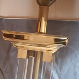 Plexiglas and brass lamp