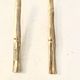 Vintage dessert cutlery duo, golden bamboo, Hollywood Regency - here